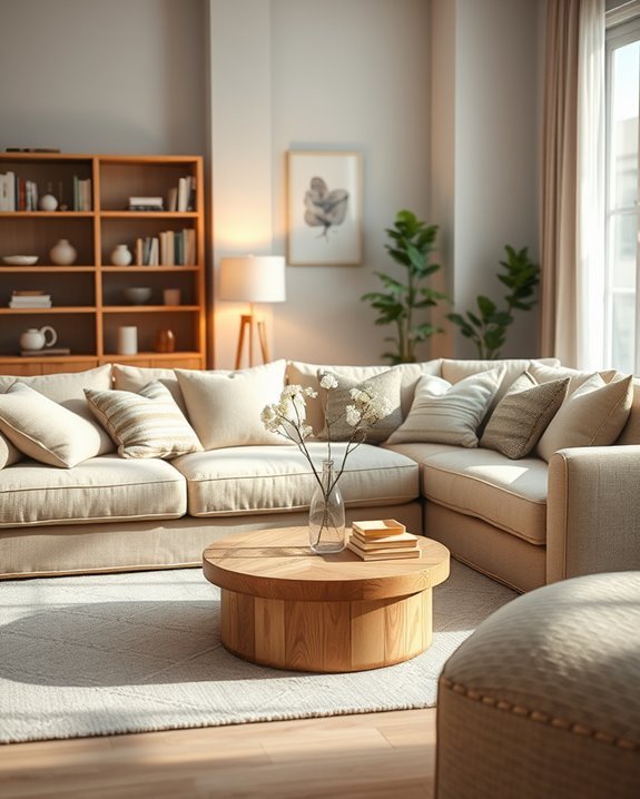 cozy textures and warm lighting
