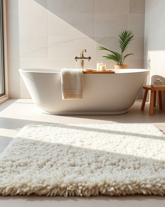 cozy textures elevate bathrooms