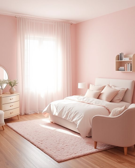 cozy understated pink elegance
