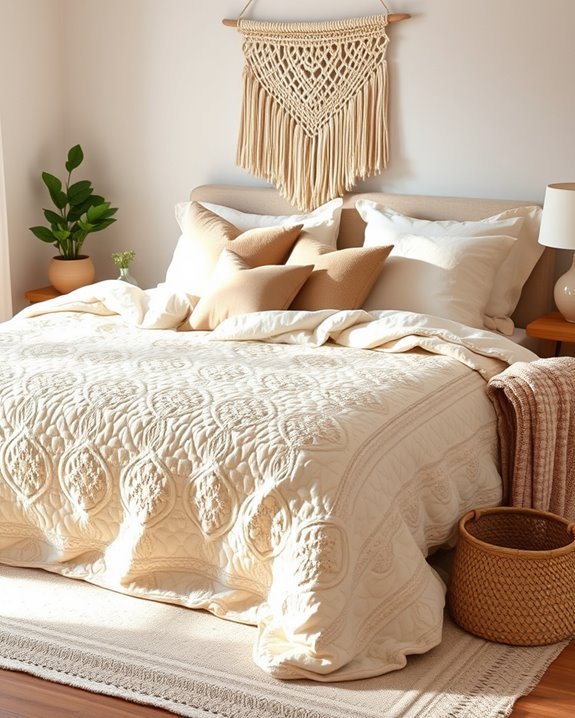 cozy vibrant quilted bedspreads