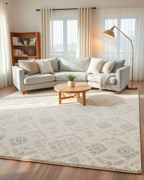 cozy vibrant statement rug