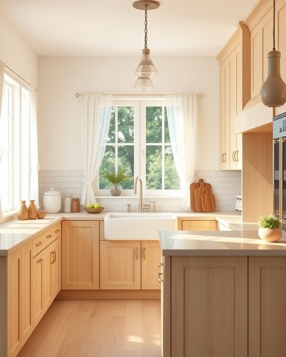 cozy warm cream kitchen