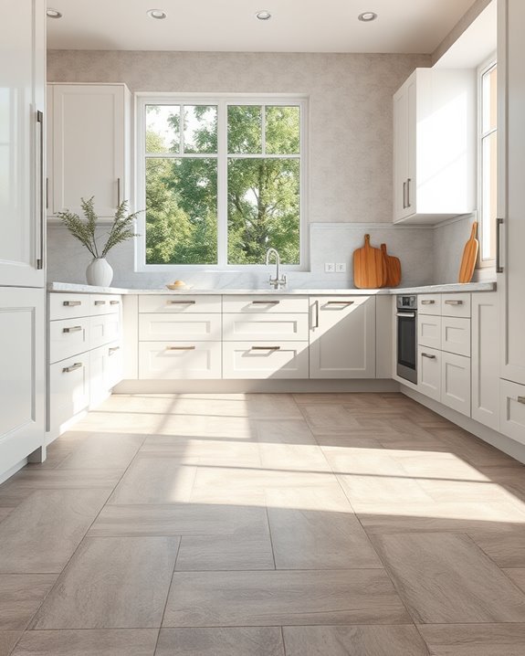 cozy warm grey tiles