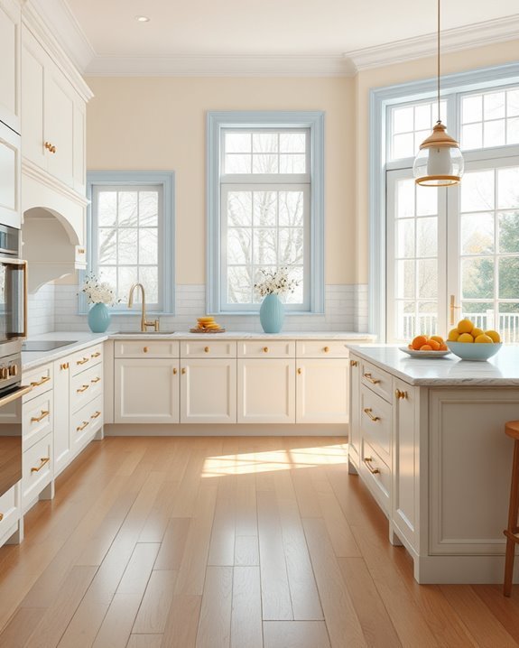 cream and blue elegance
