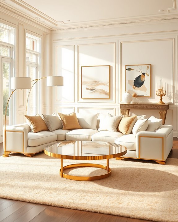 cream and gold elegance
