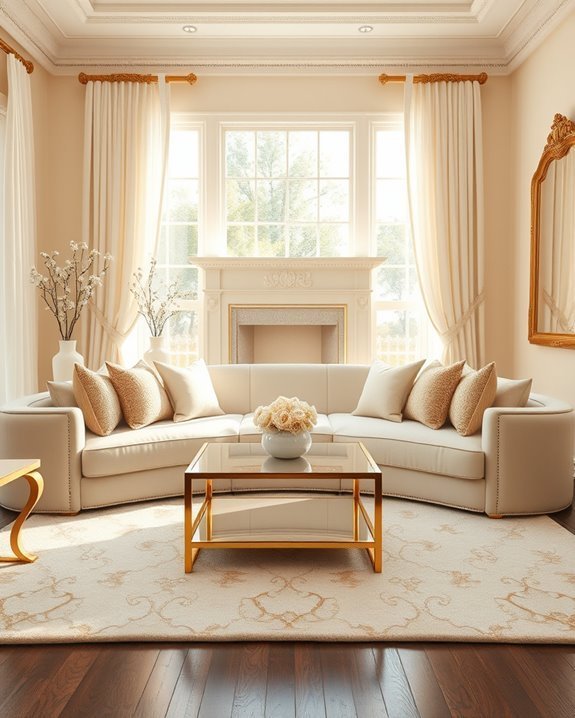 cream and gold elegance
