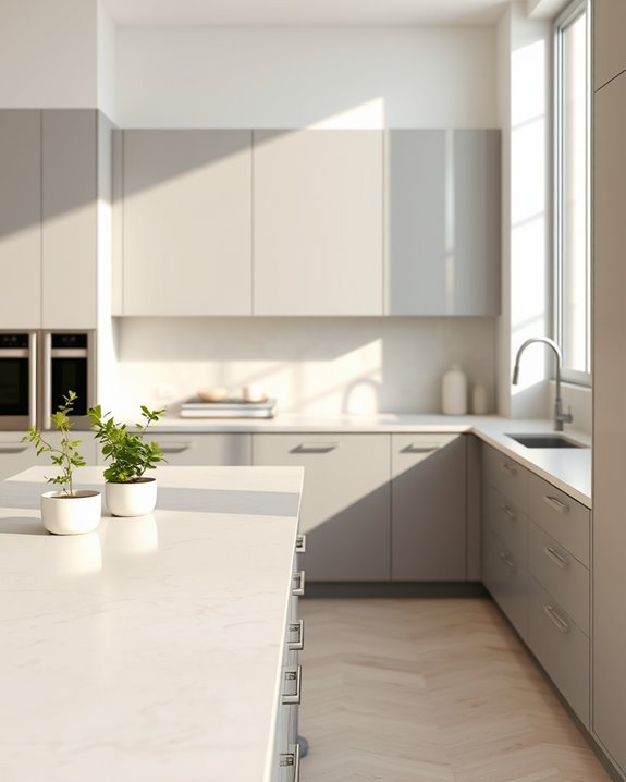 cream and grey countertops selection