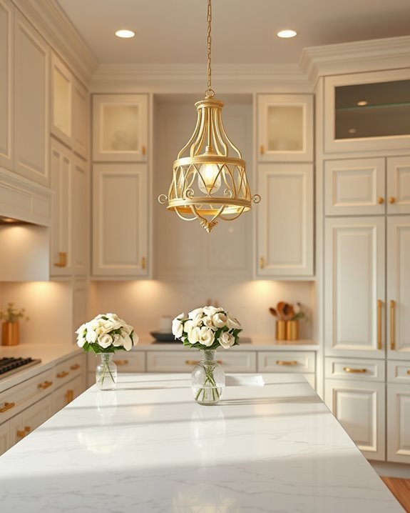cream lighting for elegance