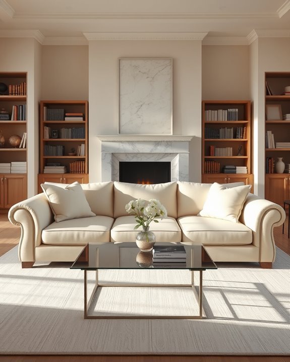 cream upholstery timeless elegance