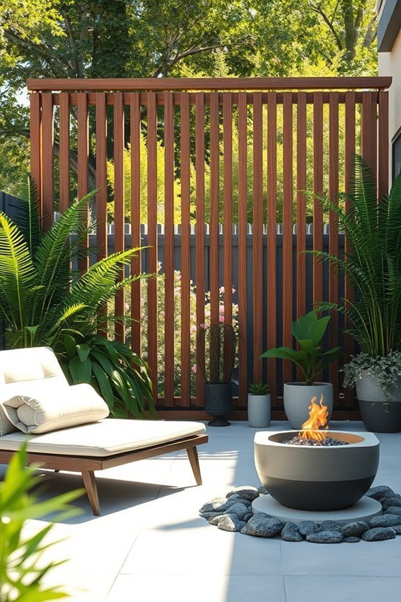 create serene outdoor privacy