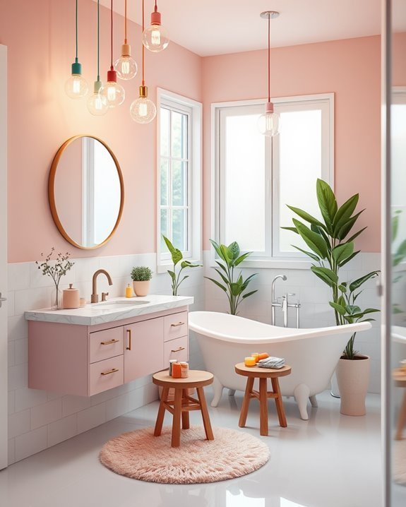 creative bathroom lighting options