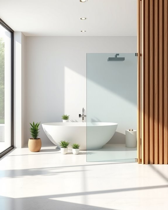 creative bathroom partition solutions