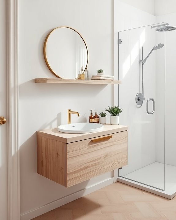creative bathroom shelving solutions