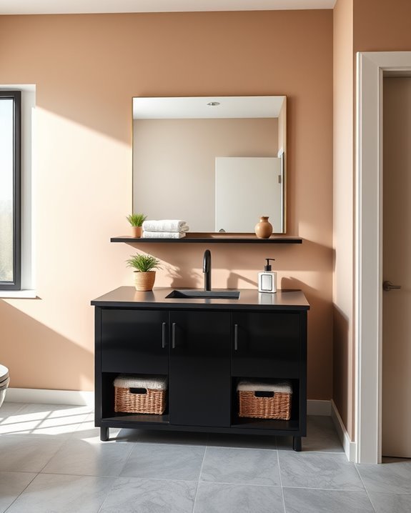 creative black cabinet storage