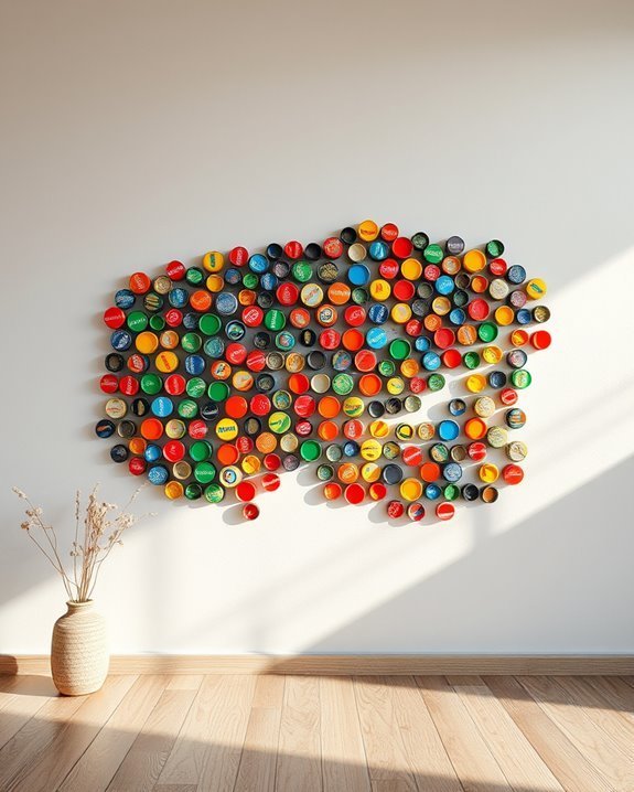 creative bottle cap art