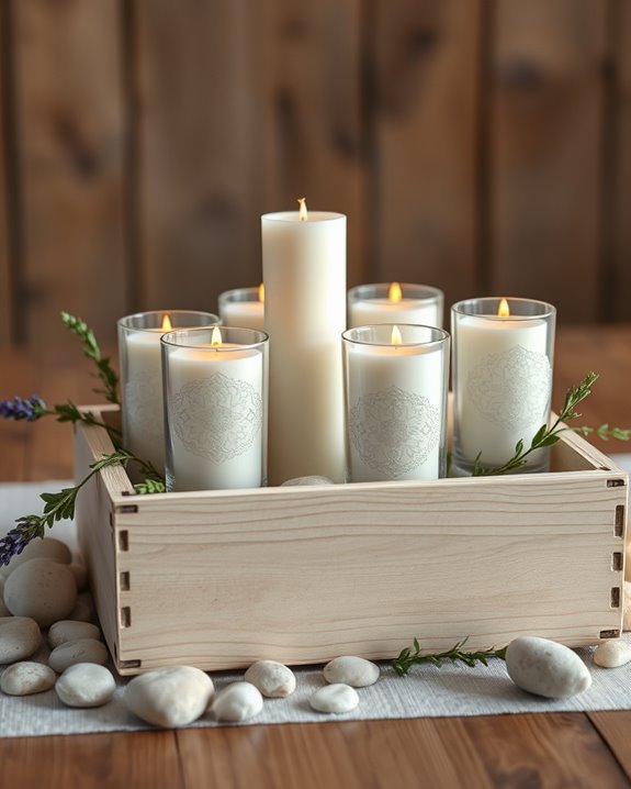 creative boxed candle holders