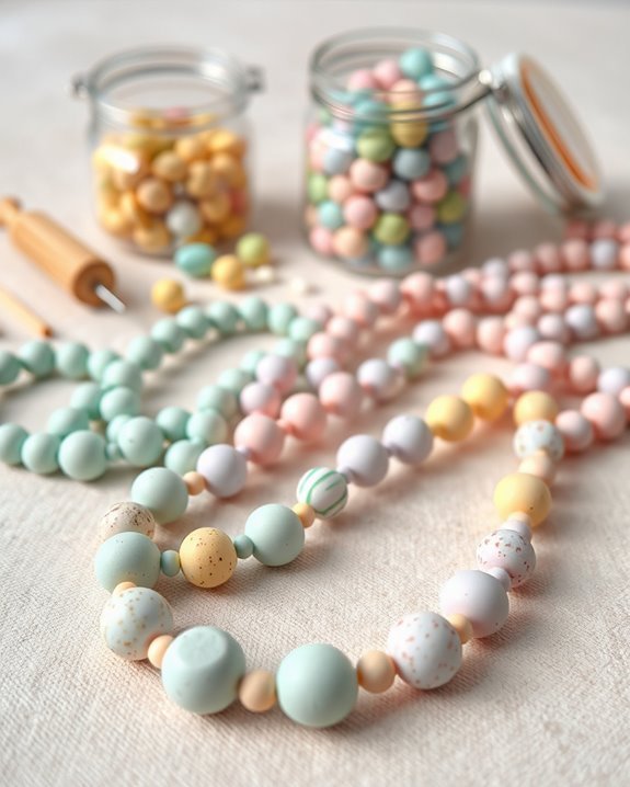 creative clay bead necklaces