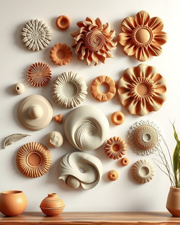creative clay wall artistry