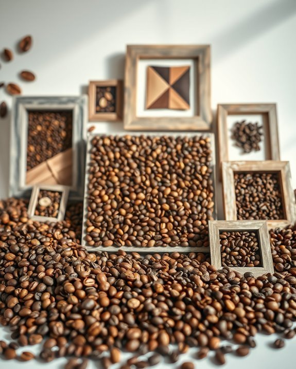 creative coffee bean decor