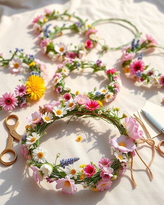creative diy flower crowns