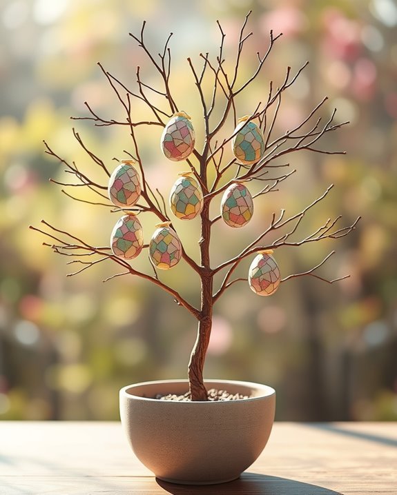 creative easter eggshell art