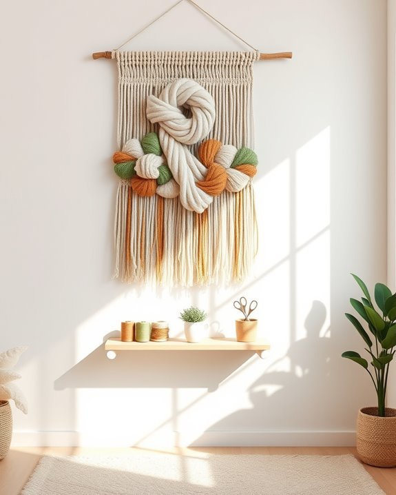 creative fabric wall decor