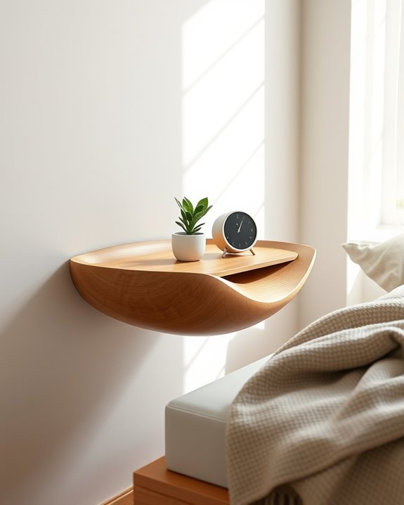 creative floating nightstand designs