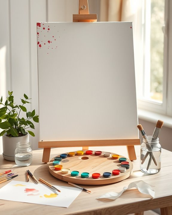 creative hand painted canvas art