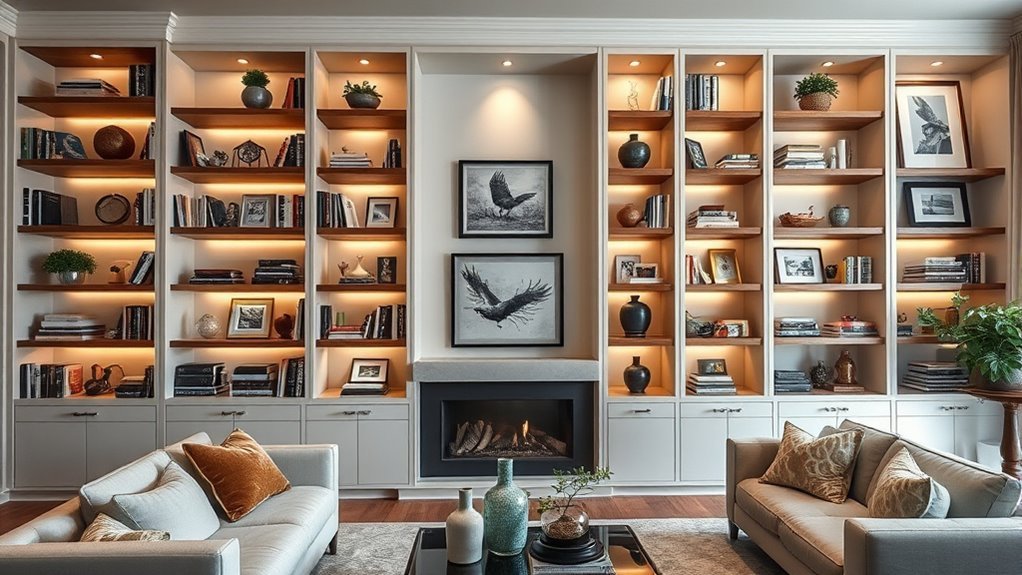 creative living room shelving ideas