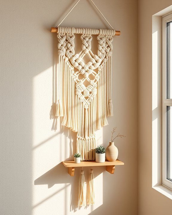 creative macram wall decor