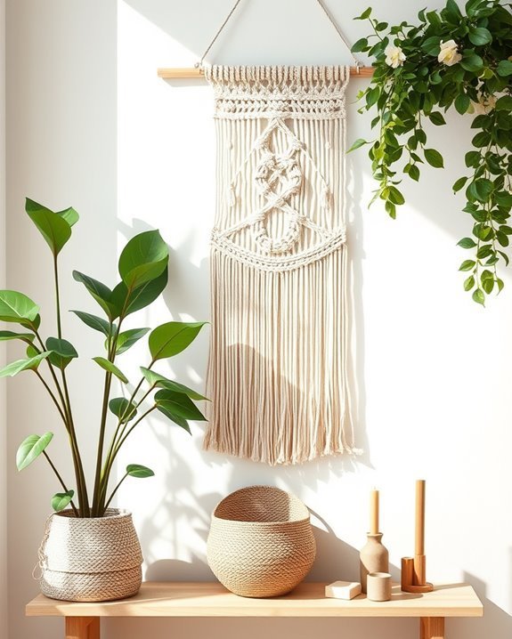 creative macram wall decor