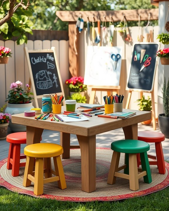 creative outdoor art space