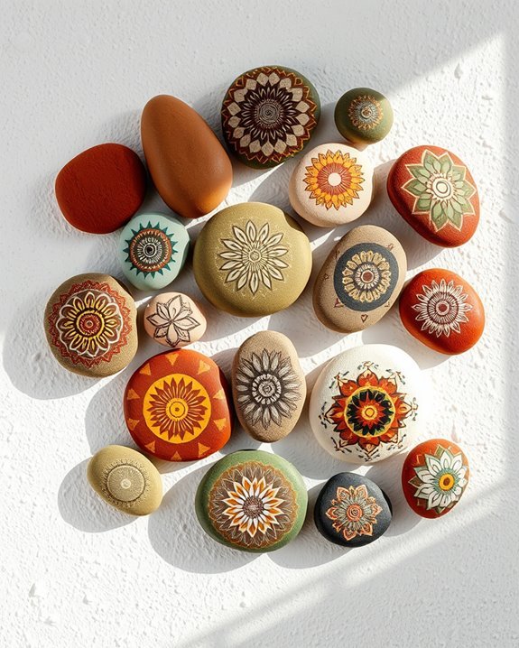 creative painted rock decor