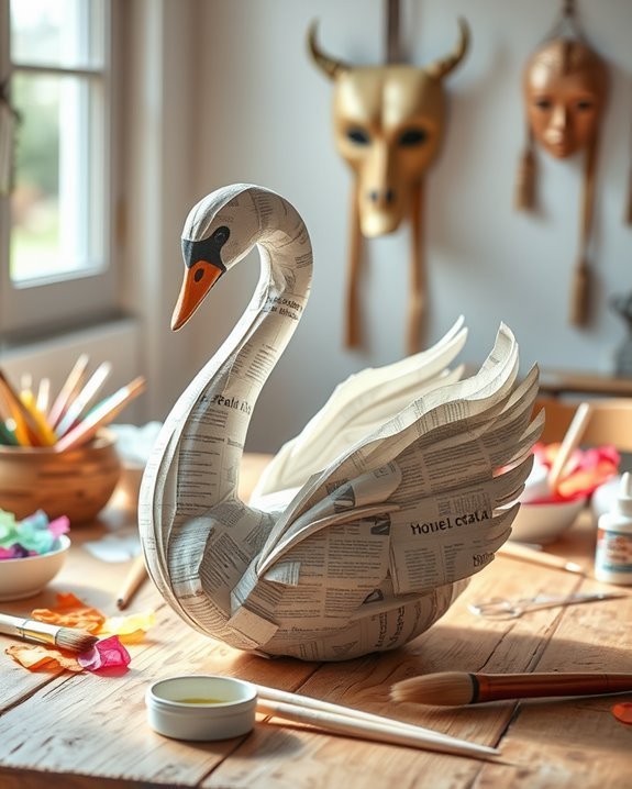 creative paper mache sculptures