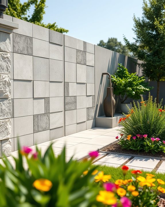 creative patterned concrete pavers