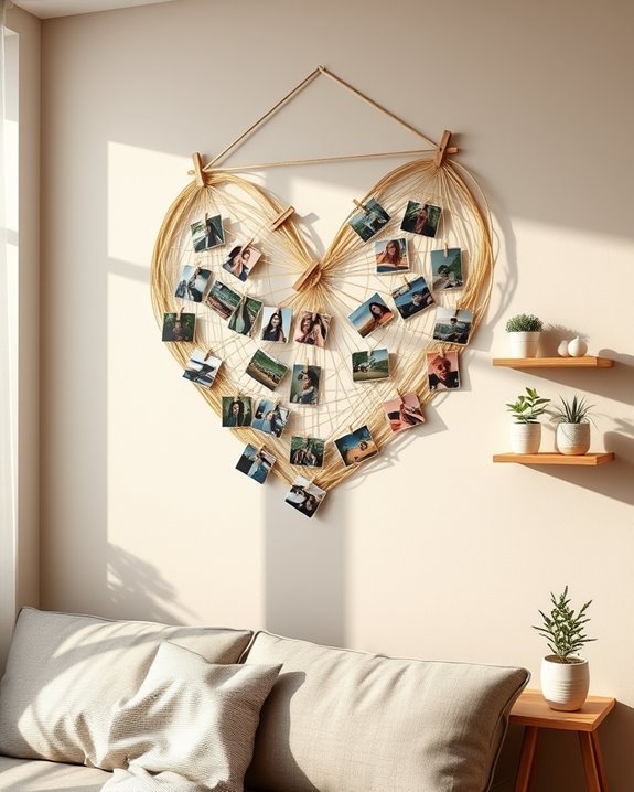 creative photo string art