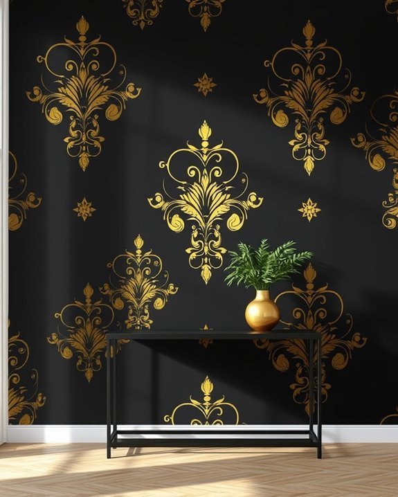 creative stenciled wall designs
