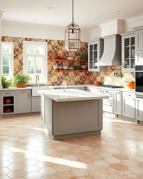 creative tiling for kitchens