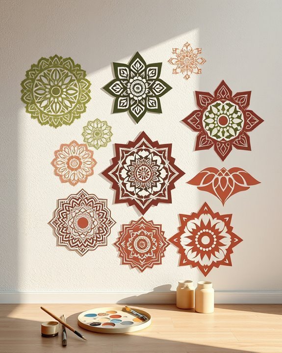 creative wall stencil designs
