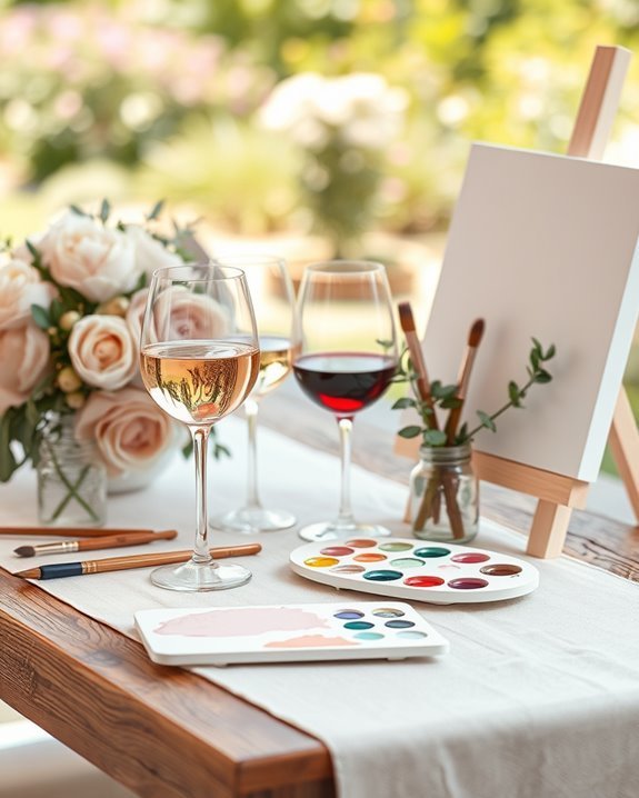 creative wine and art night