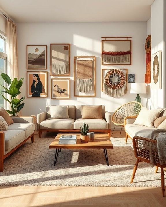 curated eclectic art displays