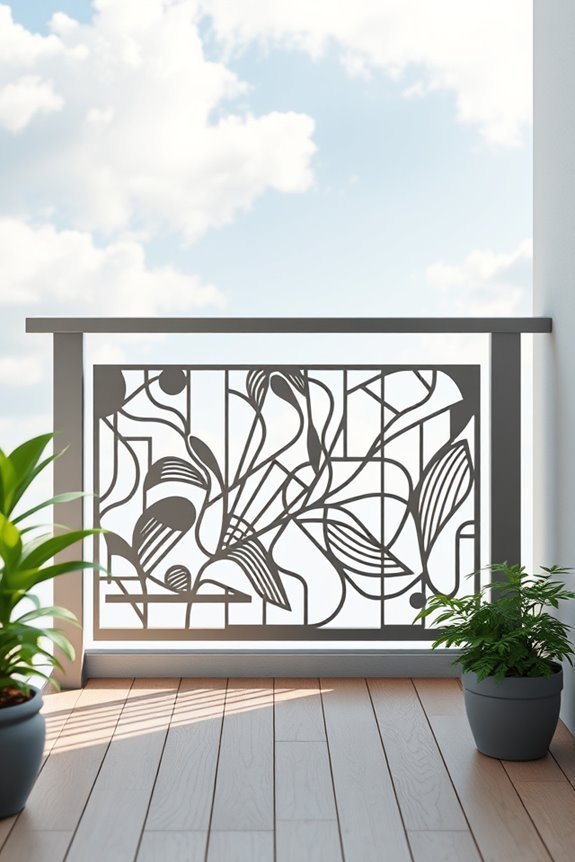 custom artistic balcony railings