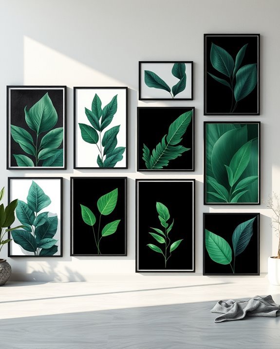 custom black and green art