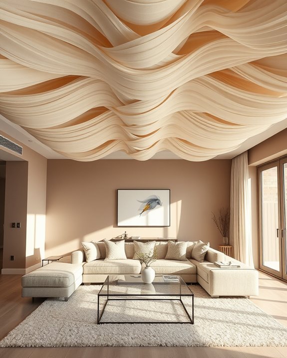 custom fabric ceiling designs