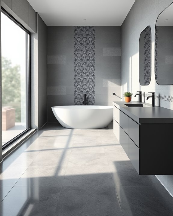 custom gray tile patterns