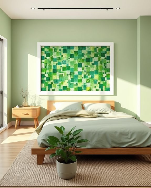 custom green mosaic designs