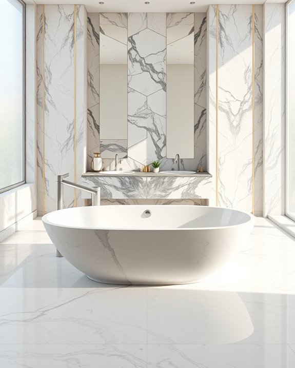 custom marble bathroom designs