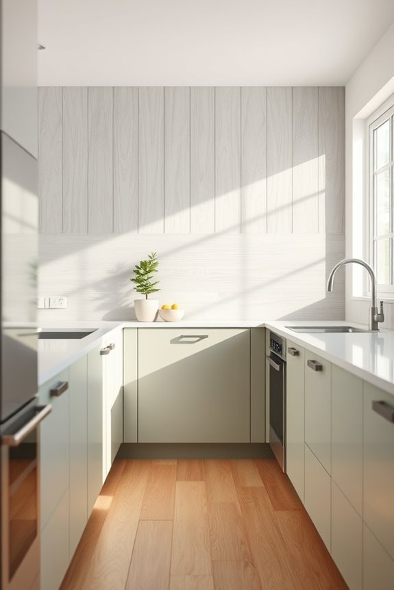 custom rustic wood backsplash