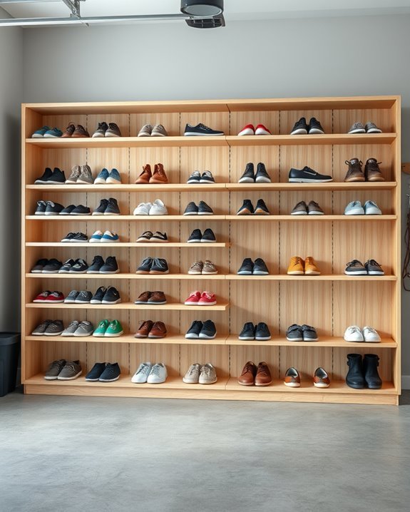 custom shoe shelving solutions