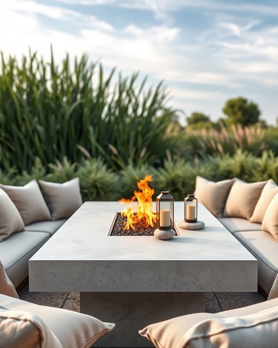 custom stylish outdoor centerpiece